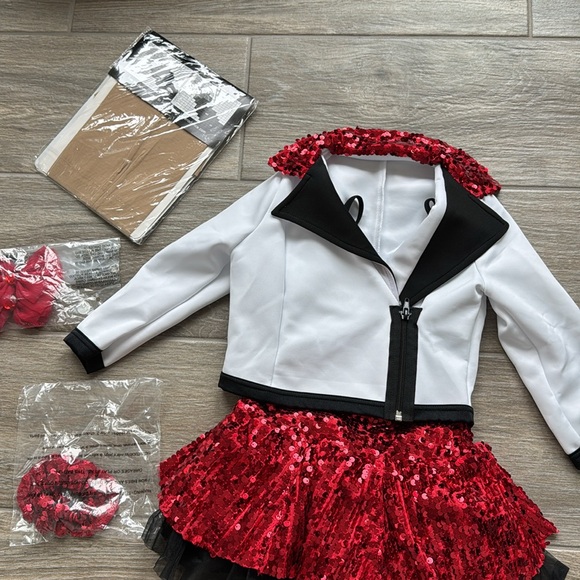 Girls Tap/Ballet/Jazz Dance Outfit Size 5- 6 1/2 New Without Tag - Picture 2 of 11